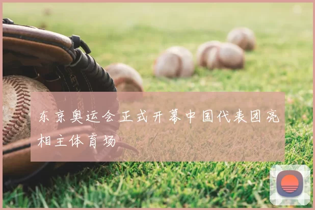 东京奥运会正式开幕中国代表团亮相主体育场